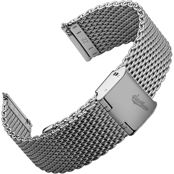 Meravel Bow Mesh Strap　（NAVY) WATCHGECKO Merriott Quick-Release Milanese Mesh Stainless
