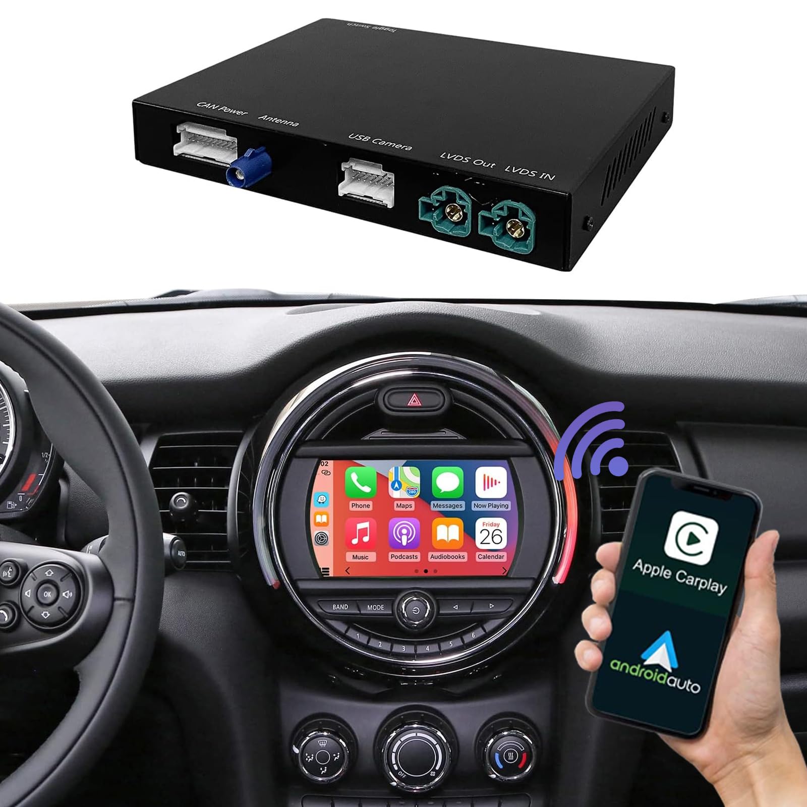 Mua Road Top Wireless Carplay Android Auto for BMW Mini Cooper One ...