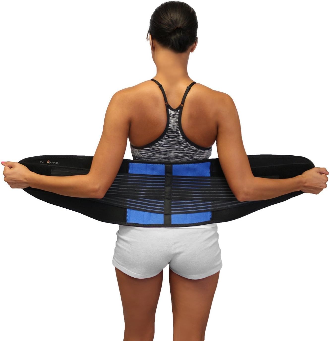 Back Support Belt - Lower Back Pain Support Brace - Relief Belt for Men and Women - Fits Up to 38 Inches - Herniated Disc - Upper or Lower Supporter - Helps with Posture and for Lifting