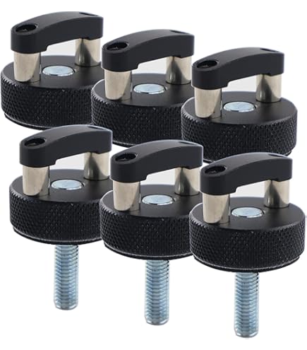 thumbnail image 2 of DEWHEL Red Quick Removal Thumb Screws For Jeep Wrangler JK Hard Top 2007-2018 2 of 6