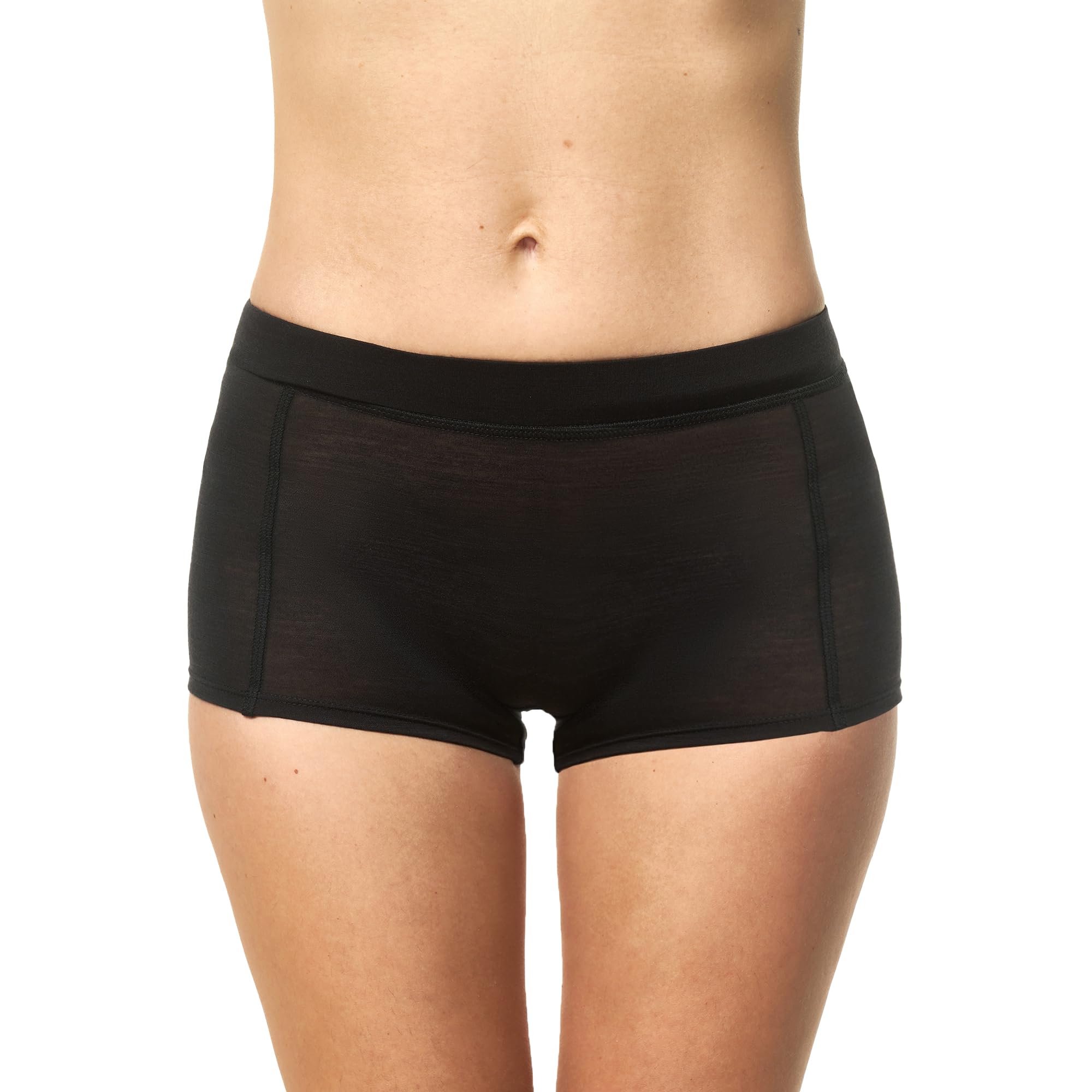 Photo 1 of Merino.tech Merino Wool Underwear Women Boxer Briefs Breathable Boy Shorts Dry Fit Base Layer for Women (Charcoal Pack of 1, X-Small - Small)