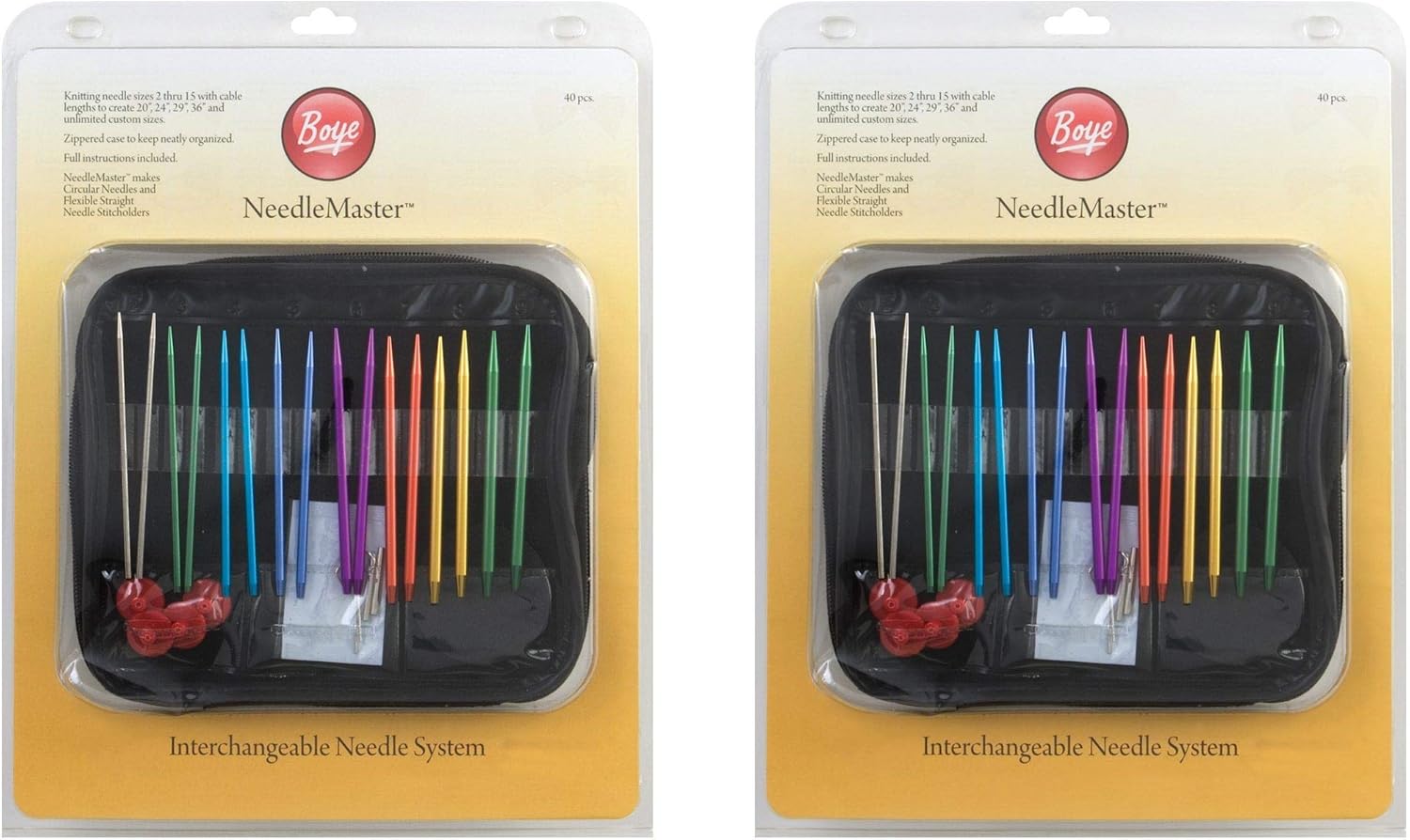 Needlemaster 40 Piece Interchangeable Aluminum Knitting Set