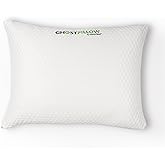 GhostBed Shredded Memory Foam Pillow with Adjustable Gel Memory Foam and Cooling Breathable Cover - King Size Shredded Memory Foam Pillows CertiPUR-US Certified 1-Pack