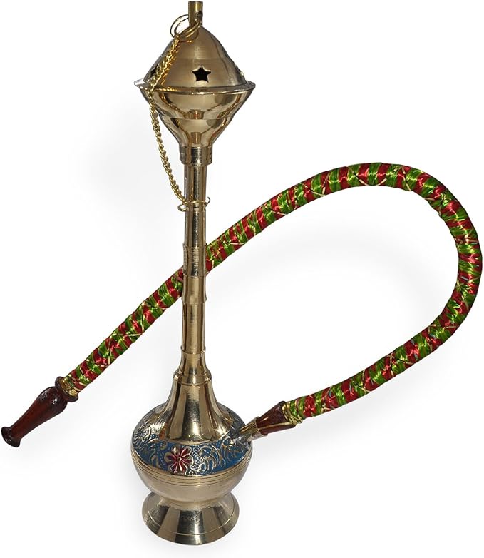 Handmade Brass Antique Hookah, 24.40 cms Amazon.co.uk Lighting