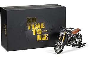 Corgi CC08403 James Bond Triumph Scrambler 1200XE (Norway) 'No Time To Die' Diecast Model - 1:12 Scale Motorcycle Diecast Mot