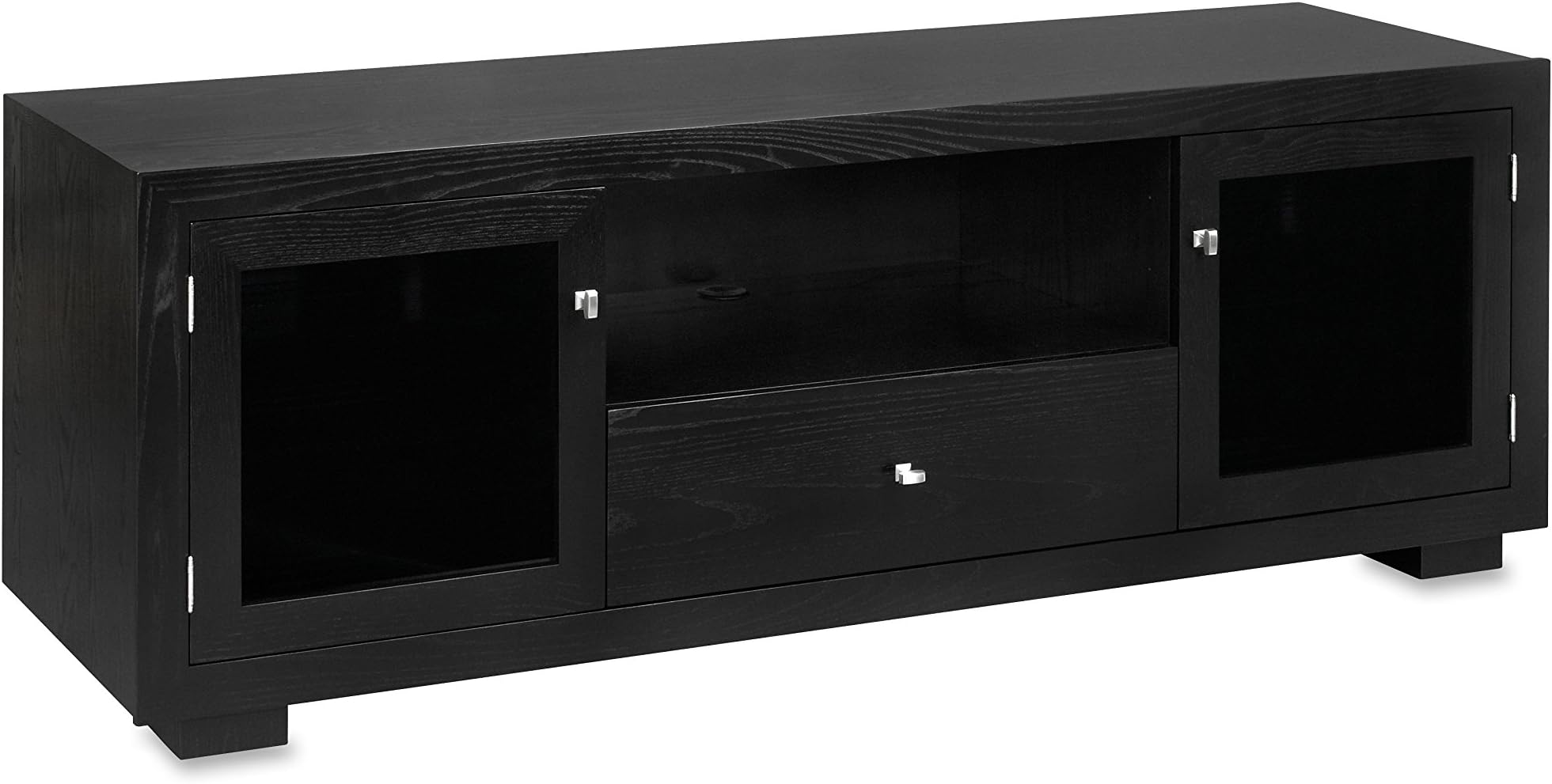 Standout Designs Haven EX 72-inch Solid Wood TV Stand/TV Console/Media Console for Flat Screen TVs to 80-inch (Black on Ash)