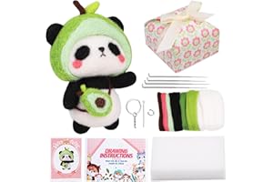 FEDMUT Needle Felting Kit for Beginners,Felt Animals Kit Wool Needle Felting Starters Kits with Felting Wool,Felting Needles,Instructions Supplies for DIY Crafts