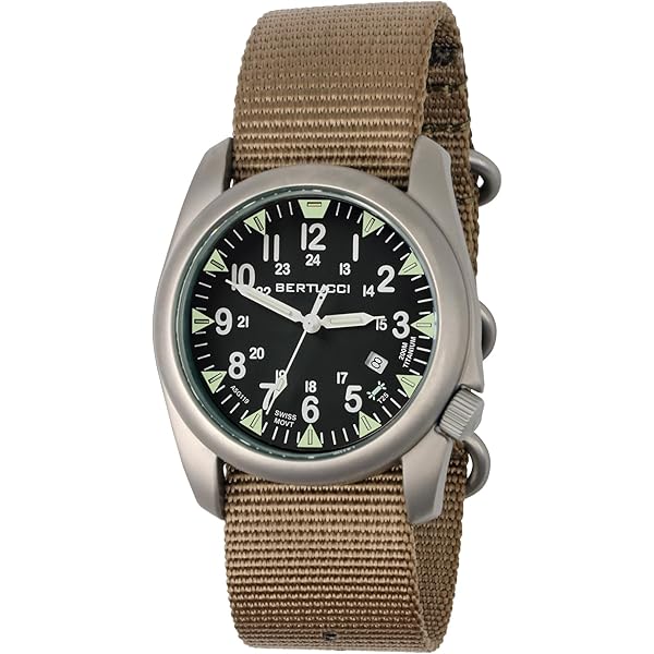 Amazon.com: BERTUCCI A-2T Vintage Watch | Green Dial | Swiss Super