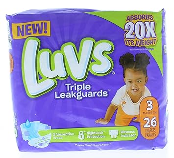 luvs triple leakguard size 3
