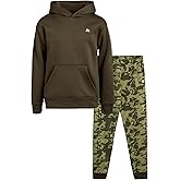 RBX Boys Sweat Suit Set - 2 Piece Cozy Fleece Pullover Hoodie and Athletic Jogger Sweat Pants for Boys (Sizes: 8-12)