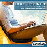 Emoobin Donut Pillow Memory Foam Seat Cushion 18 Inches Black view 6