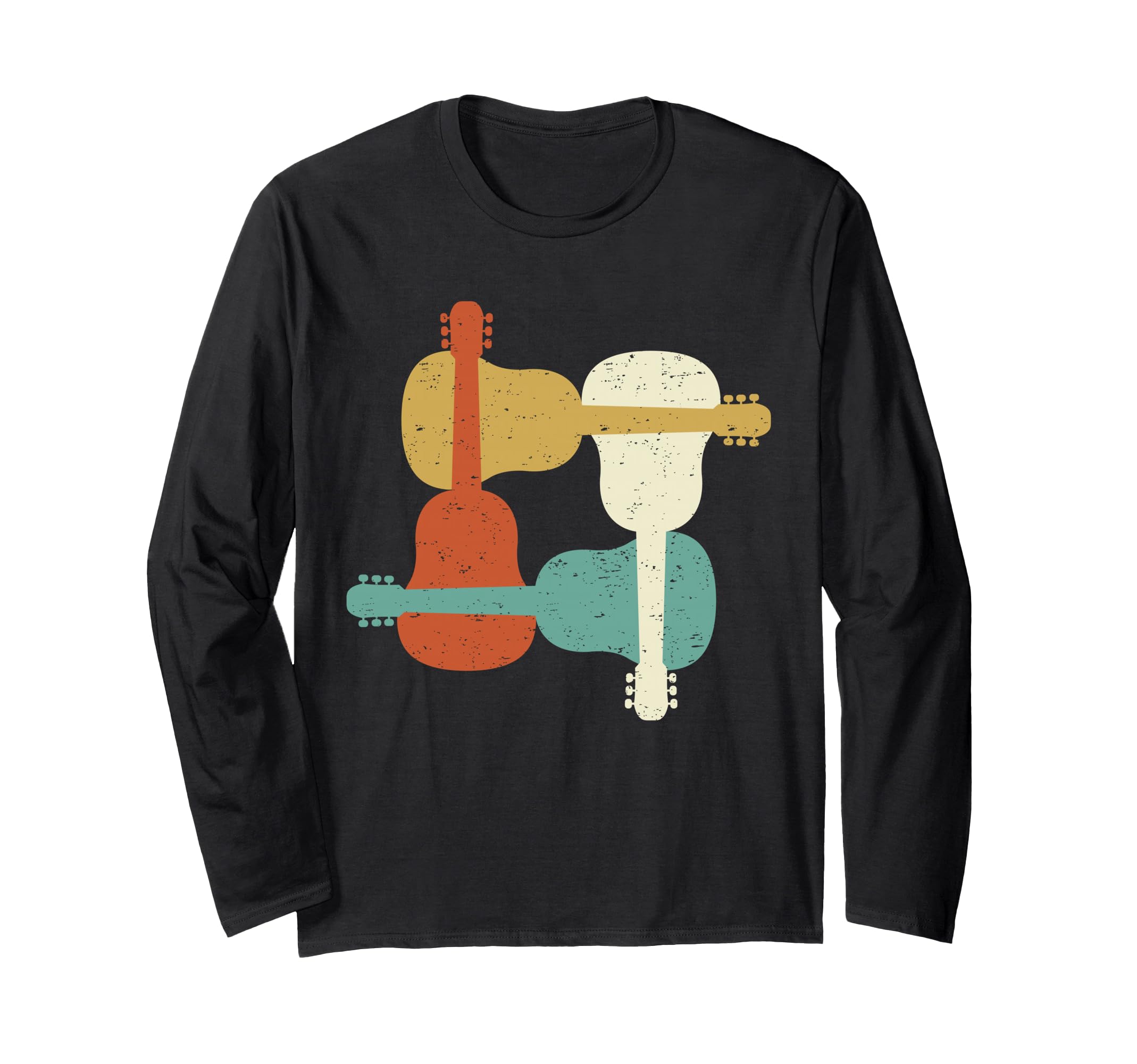 Classical Guitar Player, Guitarist, Classic I Retro Long Sleeve T-Shirt