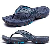 KIIU Mens Thong Sandals Indoor and Outdoor Beach Flip Flop