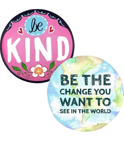 "Be Kind" Purple Car Magnet - 5.5 Inch Removable Decal For Vehicles & Refrigerators