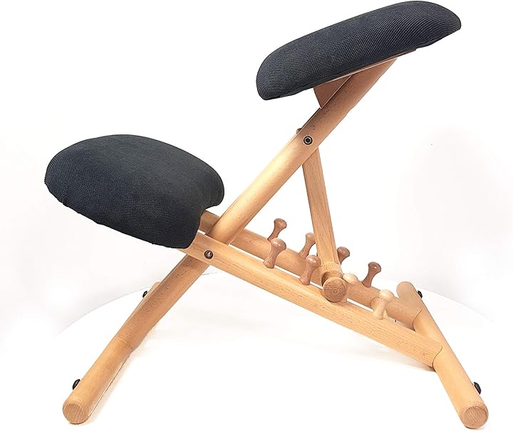 Naturel avec siège Gris Snug Chaise Ergonomique Professionnelle sans Dossier Le Classique siège