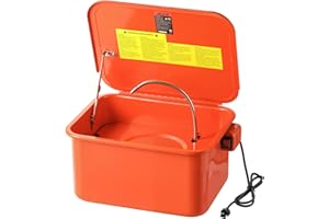 VEVOR Parts Washer 5-Gallon, 3.5 Gallon Solvent Capacity, 0.4 Gallon per Minute Max Pump Output, Portable Steel Automotive Pa