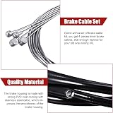 Boao 4 Pieces Universal Bike Inner Brake Cable Housing Kit Black view 2