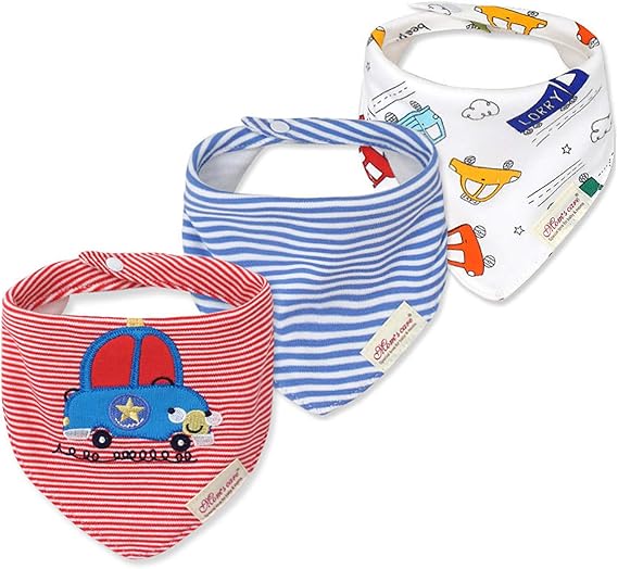 Amazon Co Jp Waymo Jp ベビー 三角スタイ よだれかけ 赤ちゃん ビブ 3枚セット 綿 柔らかい 男の子 女の子 口拭き サイズ 調整可能 お食事 授乳 おでかけ お出産祝いに最適 new ミックスアンドマッチ 21 0 4歳 服 ファッション小物