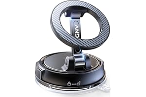 ANDERY Car Phone Holder for Magsafe [78+LBS Strongest Suction & 2400gf Magnetic] 360° Adjustable Car Phone Mount, Phone Holders for Your Car for iPhone 17 Pro Max 16 15 14 13 12 Air Plus, Carbon Fiber