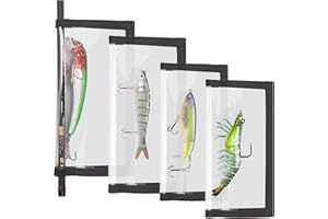 PFILERSO 4 Pack Clear Fishing Bait Wraps Prevnet The Sharp Hook from Pets and Kids Durable 0.5mm Thicken PVC Lure Bait Covers Storage Keeps Fishing Safe Easily See Lures 2L+2M