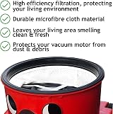 Spares2go 12" Microfibre Cloth Round Filter for Numatic Henry Hetty James view 2