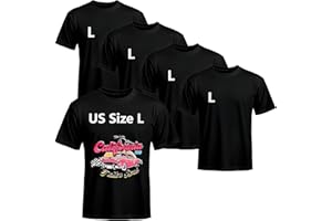 Joyclub 5 PCS Black Blank t Shirts Bulk Crew Neck Short Sleeve Plain Polyester Undershirt Tee for DIY Daily Wear