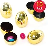 Baker Ross AG315 Golden 2-Part Eggs Party Bags 10 Pack Easter Fillers view 2