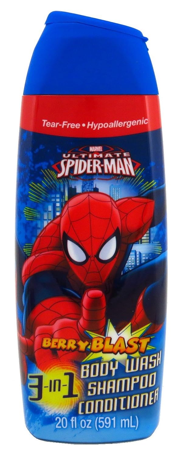 Spiderman Body Wash 3In1 20 Ounce Berry Blast (59ml) (2