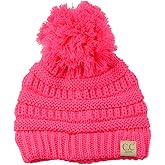 C.C Kids' Cute Warm and Comfy Pom Pom Children's Knit Ski Beanie Hat