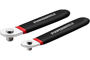 Powerbuilt 2 Piece Socket Levers, 1/4-Inch and 3/8-Inch Drive, Extra Low Profile, Non-Ratcheting, Boats, RV, Off Road Vehicle