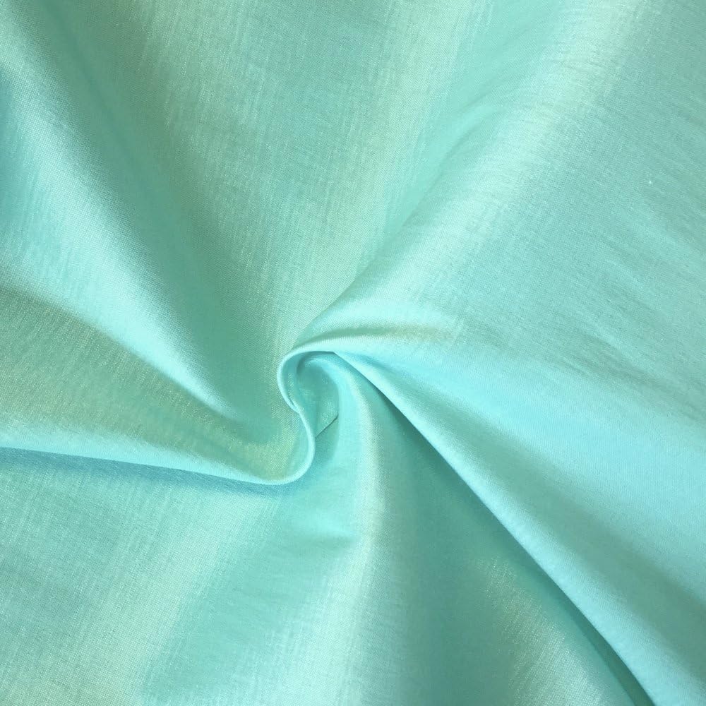 Taffeta Stretch Fabric 2-Way Stretch 58" Wide by The Yard (Aqua Blue)