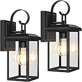 BesLowe 2-Pack Outdoor Wall Light Fixtures, Exterior Lighting Fixtures Wall Mount, Waterproof Porch Lights Outdoor Wall Sconc