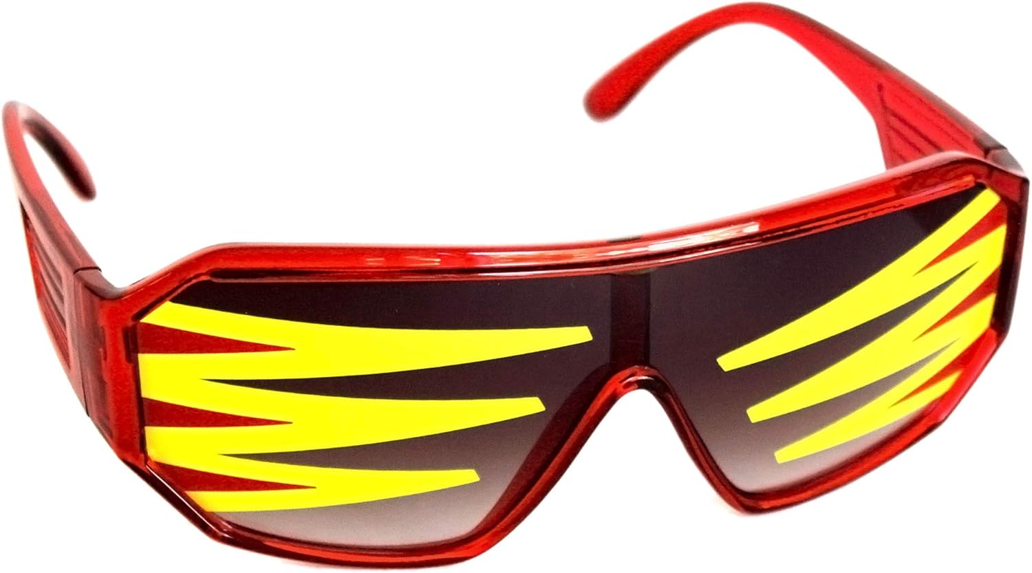 Rasslor Side Spike Red Shield Sunglases: Clothing