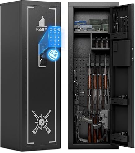 First Watch / Homak 8-Gun Double Door Security Cabinet, Black