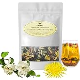 Dandelion Wolfberry Tea 15 Bags 1 Pack, Kidneys & Liver Health Tea Organic Teabags, 7 Herbal Ingredients Natural Blend, Chinese Traditional Dandelion, Chrysanthemum, Wolfberry, Cassia Seed