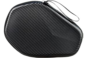 Rintifia Hexagonal Ping Pong Paddle Case - Hard Shell Protector for 2 Long-Handled Table Tennis Rackets - Waterproof and Drop-Proof - Lightweight and Stylish Design for Ultimate Protection