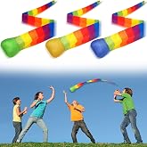 Chalyna 3 Pieces Throw and Catch Ball with Tail for Kid, Rainbow Comet Ball | Outdoor Playground Toys, Birthday Gifts for Teens Age, Fun Throwing Toy, Soft and Safe,