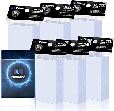 Mlikero 600 Pcs Card Sleeves Inner Sleeves 64 x 89 mm MTG TCG Perfect Fit