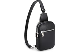 Shevvi Small Sling Bag Crossbody Bags for Women, Fanny Pack Crossbody Purse for Women Trendy, Leather Chest Bags for Travel