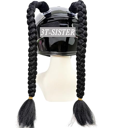 Trenzas Postizas Para Casco De Moto O Bici - Con Ventosa, Desmontables Y Para Personalizar Tu Look