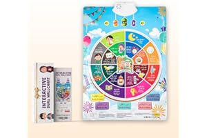Almostaqim Dua Wall Chart - Interactive Islamic Learning Tool for Kids - Visual & Audio Teaching of Duas & Quran Surahs in Arabic, English - Islamic Gifts for Muslims, Children & Families for Ramadan