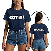 LuxLass Pickleball Shirts for Women Pickleball Player T-Shirt Paddleball Front Back Printing Tee Tops