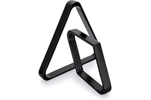 OwnMy Set of 2 Wooden Billiard Ball Rack Set, Vintage Solid Wood Billiard 8-Ball Triangle Rack & 9-Ball Diamond Rack Table Pool Ball Racks