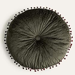 vctops Velvet Soft Round Chair Pads Cute Gradient