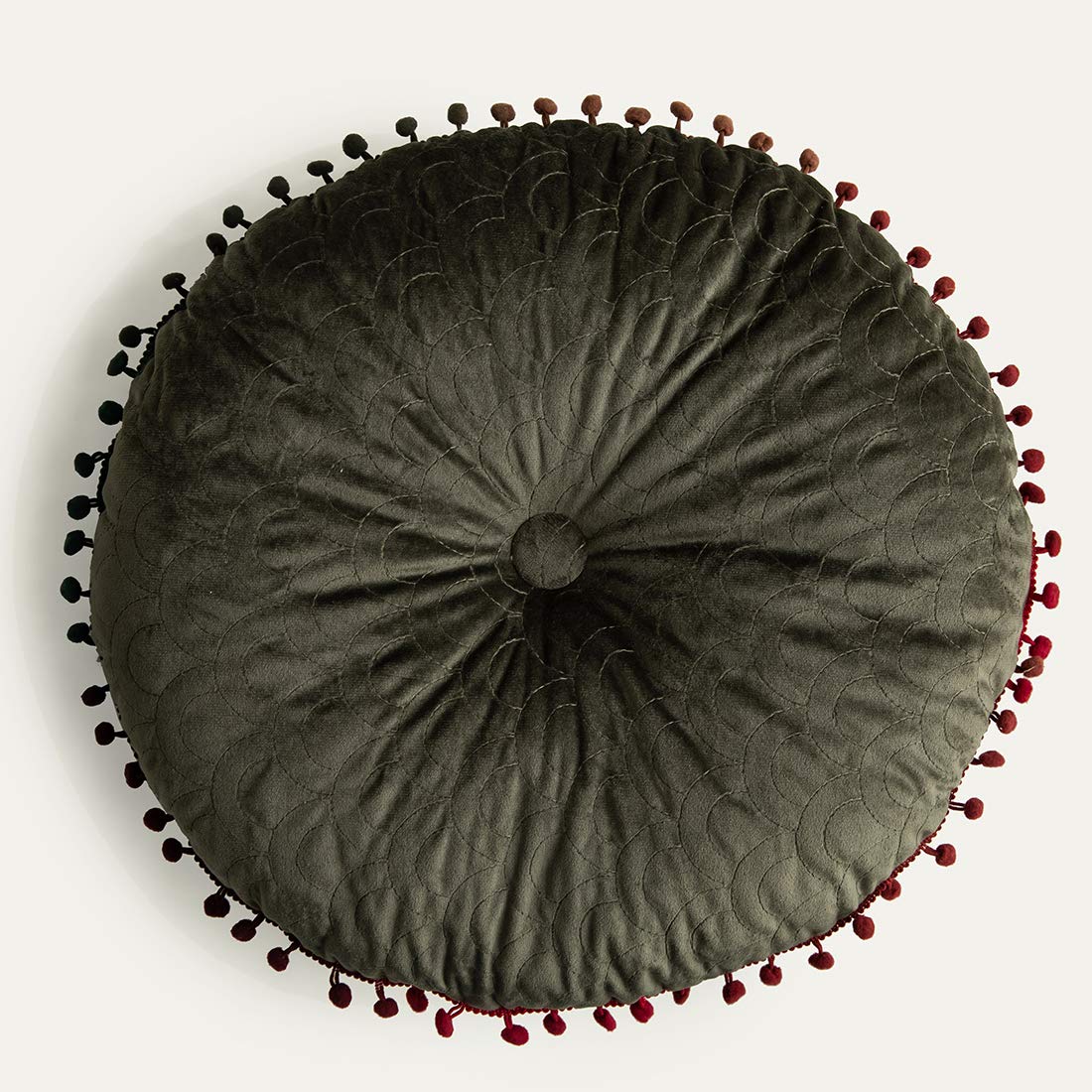 vctops Velvet Soft Round Chair Pads Cute Gradient
