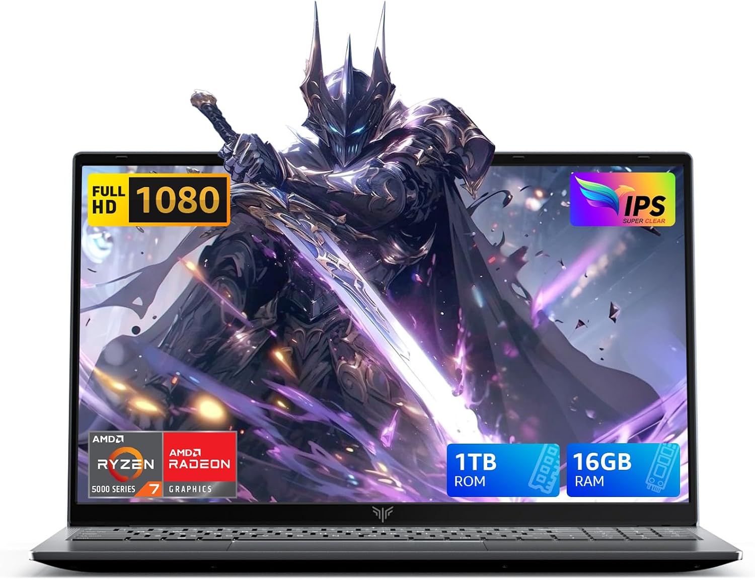 MALLRACE New Gaming Laptop, AMD Ryzen 7 5825U (Beat Intel i7-1255,up to 4.5GHz) 16GB DDR5 1TB SSD Computer withRadeon Graphics,Type-C, WiFi-6, 54.72Wh Battery,Numbers Keyboard for Business