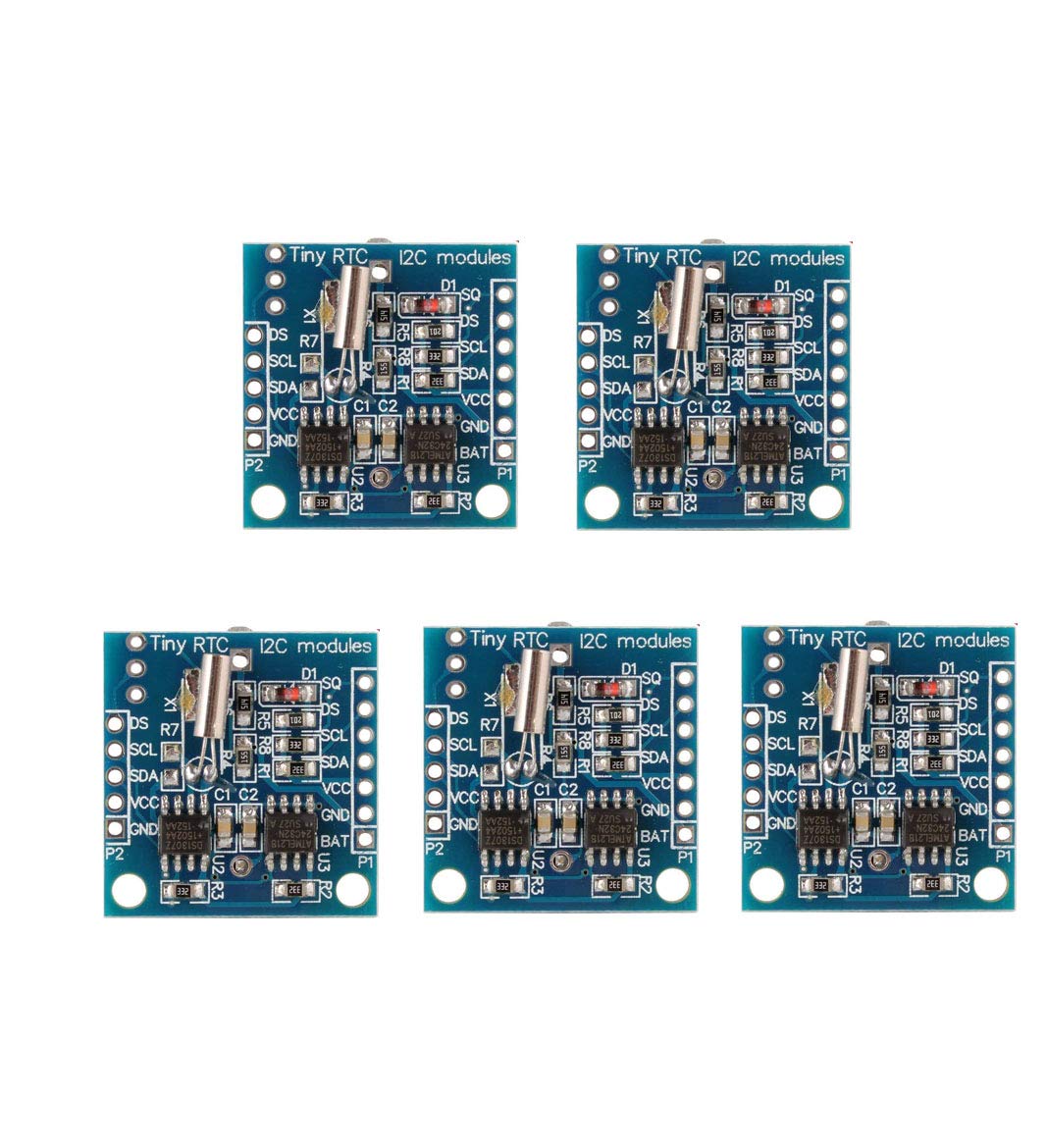 DollaTek 5Pcs Tiny RTC I2C DS1307 AT24C32 Real Time Clock Module For Arduino AVR PIC 51 ARM