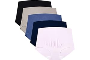 Mama Cotton Women's Over The Bump Maternity Panties High Waist Full Coverage Pregnancy Underwear Multi-Pack (S-4XL)