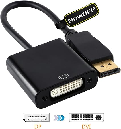 Amazon Dp To Dviアダプタケーブル Newbepゴールドメッキ1080p Displayportオスto Dviメス変換macと互換性for Hdtv Displayerモニタデスクトップノートパソコンプロジェクタ Newbep Dviケーブル 通販