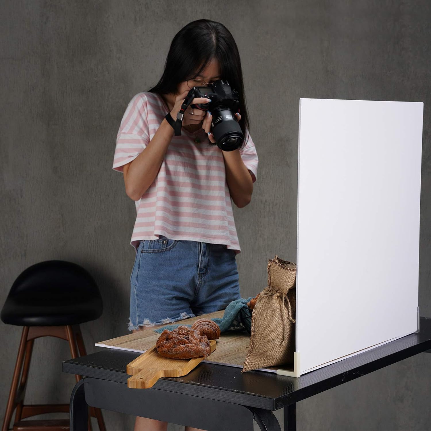 Selens 2Pcs Food Photography Backdrop Background Boards 60x60CM Product Photography Wood Texture Flat Lay Vertical Tabletop for Photo Studio Props Jewelry Cosmetics Table Desk Shooting - Image 4